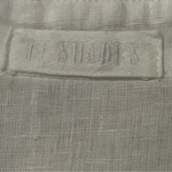 CP SHADES Linen Popover V Neck Long Sleeve Tunic Top Blouse White Boho Coastal - Picture 15 of 15